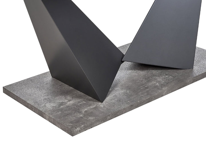 Extending Dining Table 160/200 x 90 cm Concrete Effect Alcantra