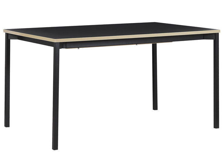 Extending Dining Table 160/210 x 90 cm Black Avis