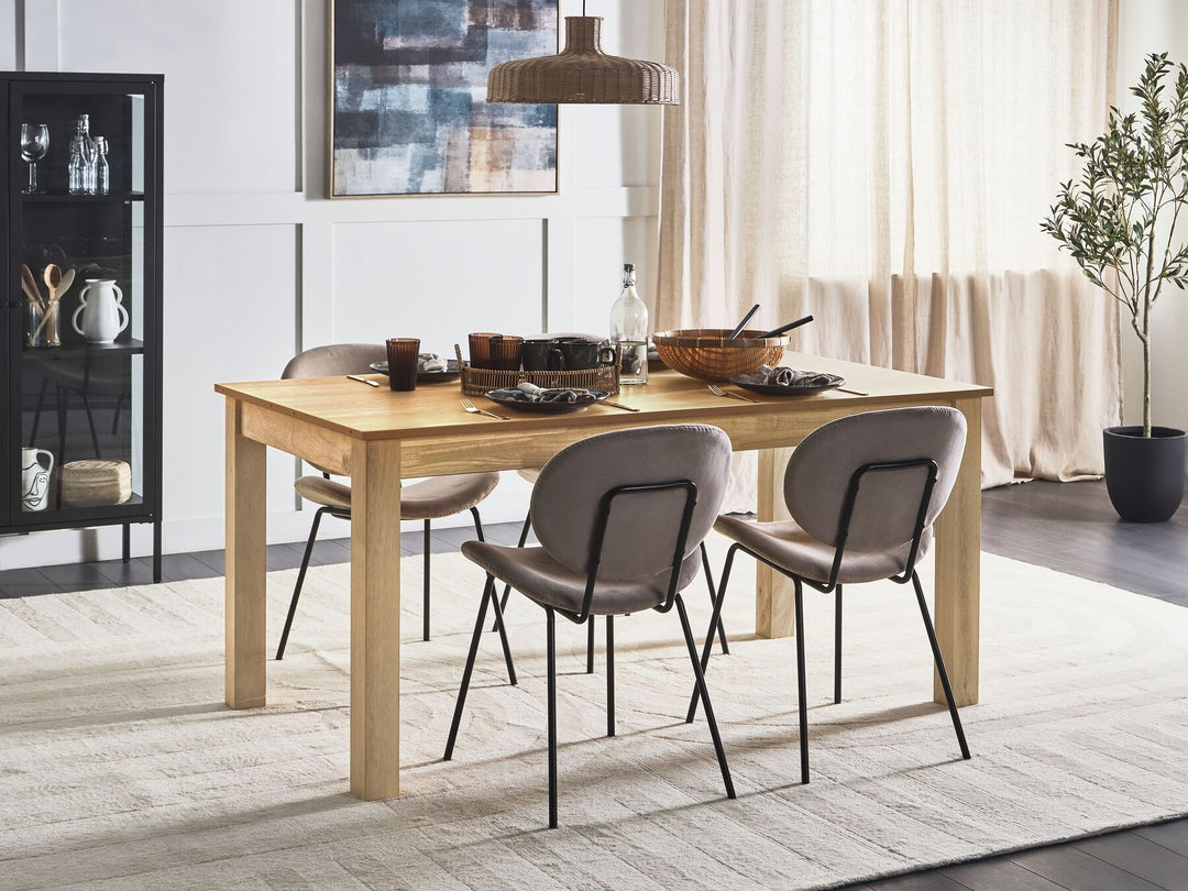 Extending Dining Table 160/240 x 90 cm Light Wood Madura