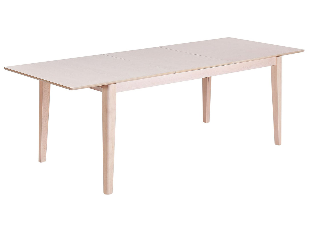 Extending Dining Table 180/240 x 90 cm Light Wood Crosby