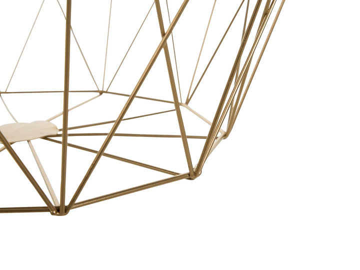 Geometric Side Table Gold Elida