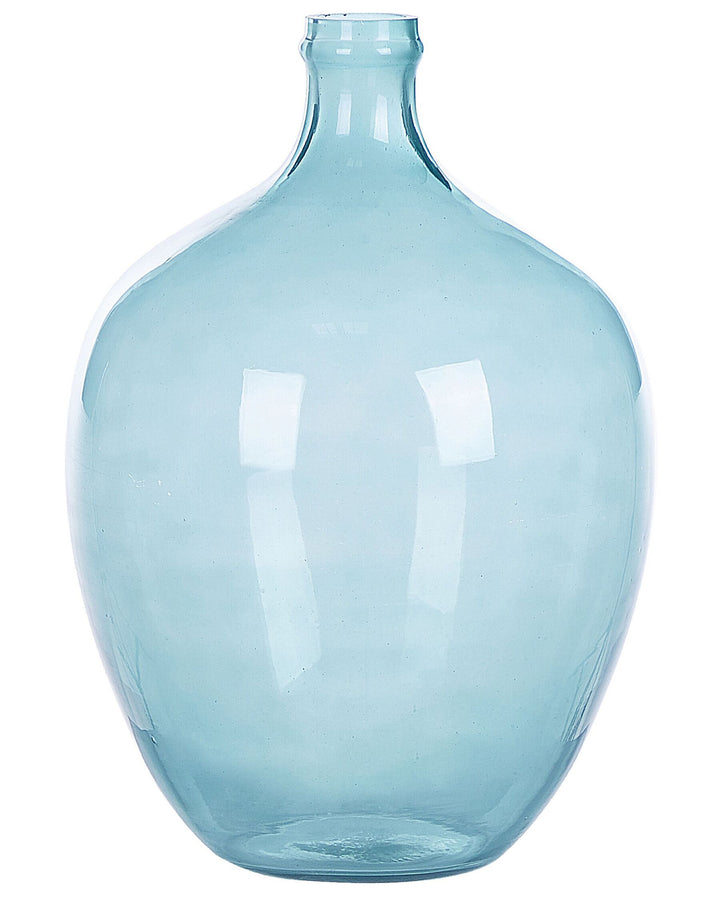 Glass Decorative Vase 39 cm Light Blue Roti