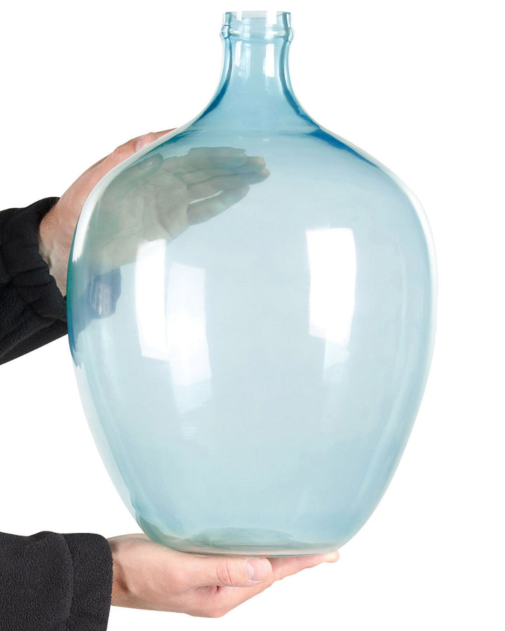 Glass Decorative Vase 39 cm Light Blue Roti