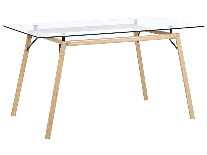 4 Seater Glass Top Dining Table Darielle