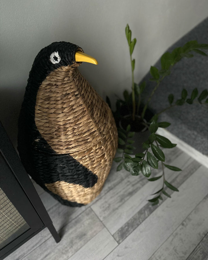 Water Hyacinth Wicker Penguin Basket Natural Hadzabe