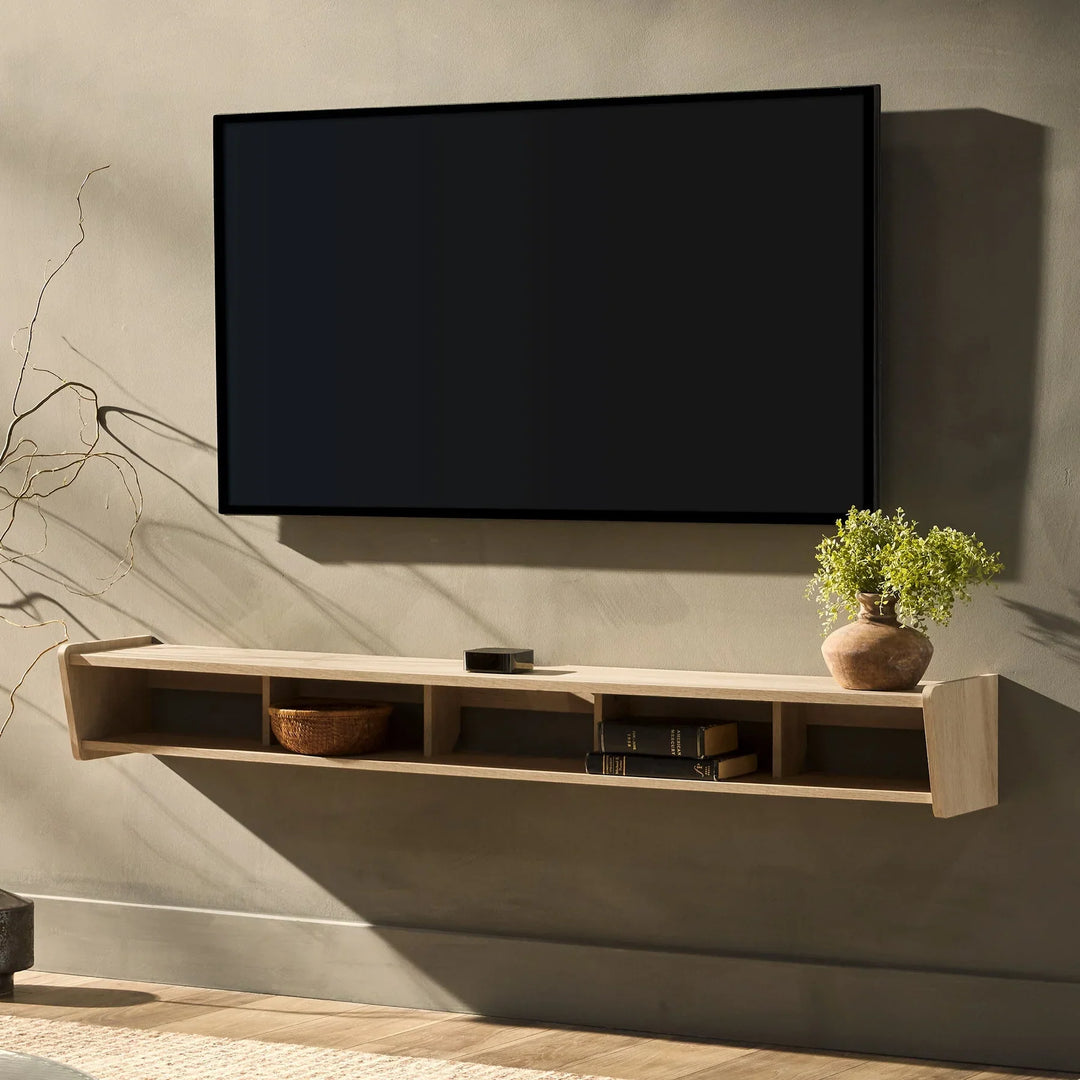 Floating TV Stand Coastal Oak Lawrence