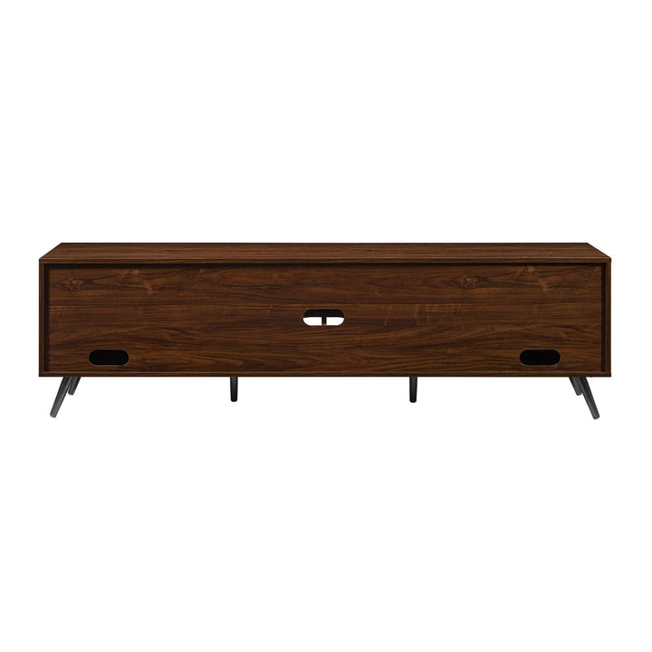 Modern Angular TV Stand Dark Walnut Taft