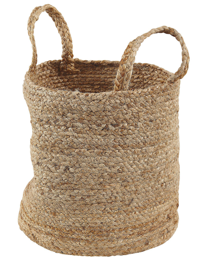 Set of 2 Jute Baskets Sand Beige Kaella