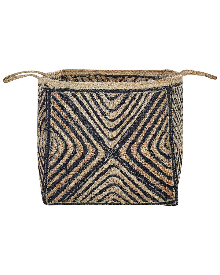 Jute Basket Natural and Black Kolhapur