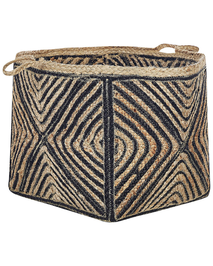 Jute Basket Natural and Black Kolhapur