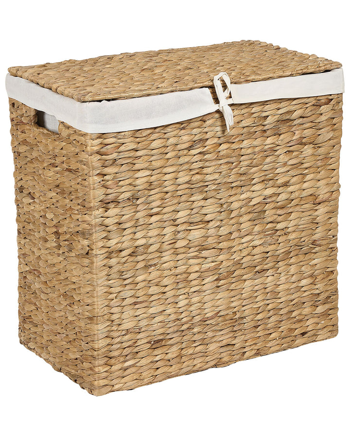 Water Hyacinth Basket with Lid Light Langson