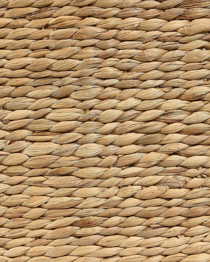 Water Hyacinth Basket with Lid Light Langson