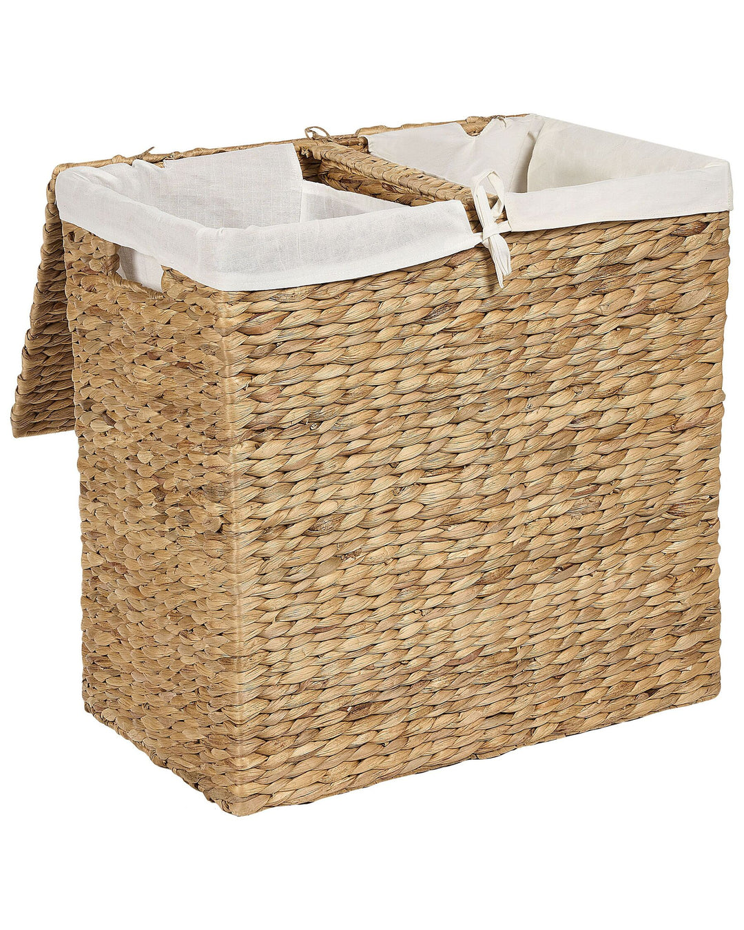 Water Hyacinth Basket with Lid Light Langson