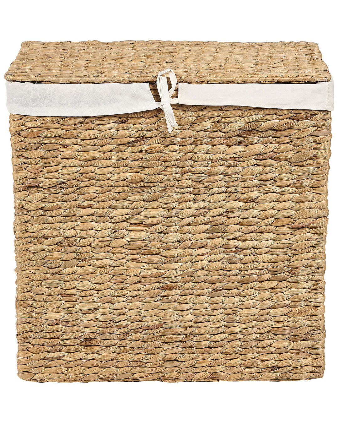 Water Hyacinth Basket with Lid Light Langson