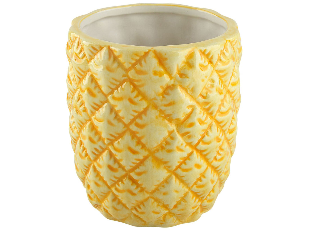 Ceramic 4-Piece Bathroom Accessories Set Pineapple Yellow Maicao