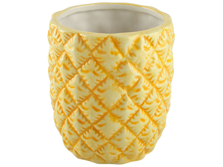 Ceramic 4-Piece Bathroom Accessories Set Pineapple Yellow Maicao