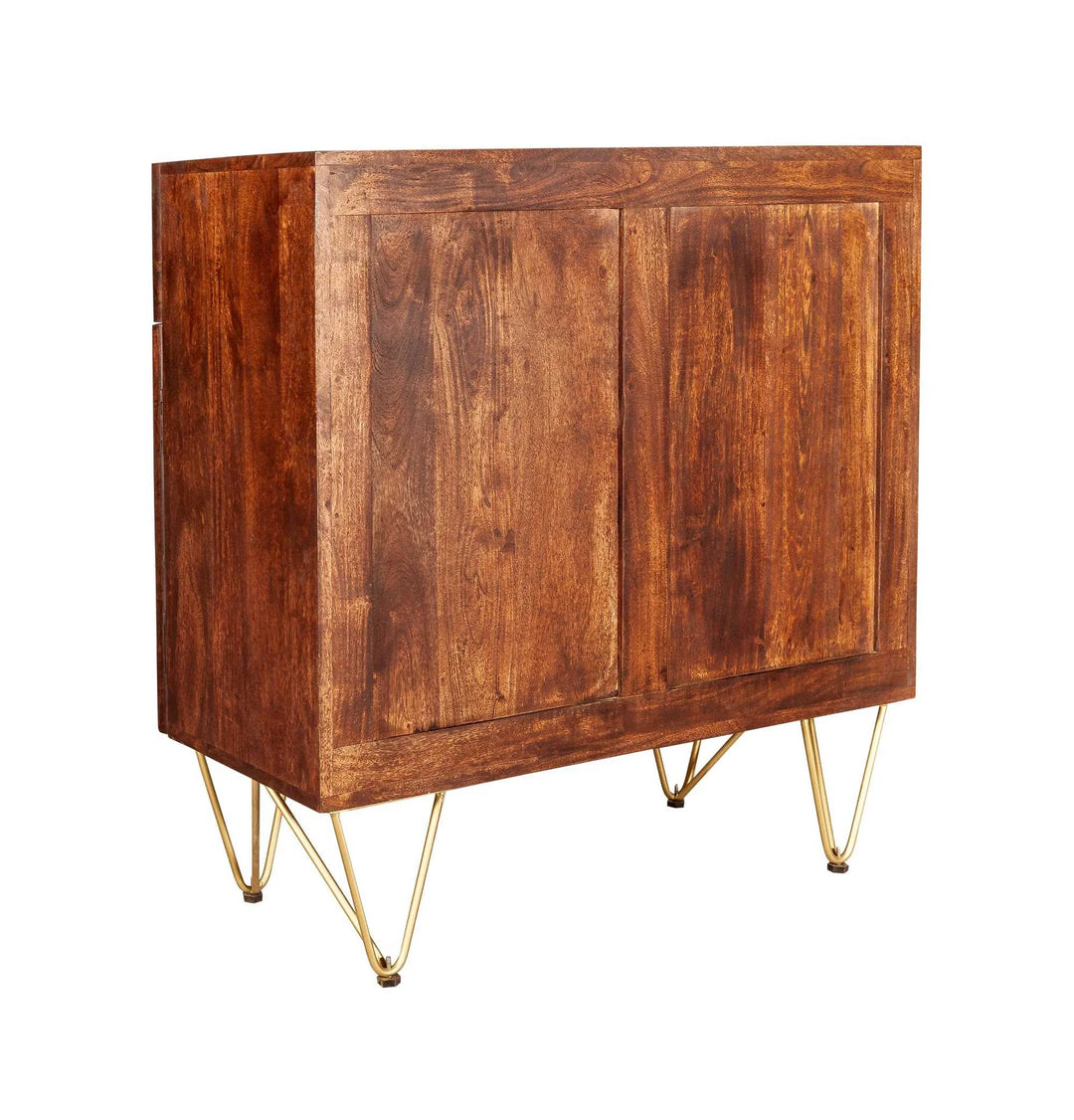 2 Door Medium Sideboard Dark Gold