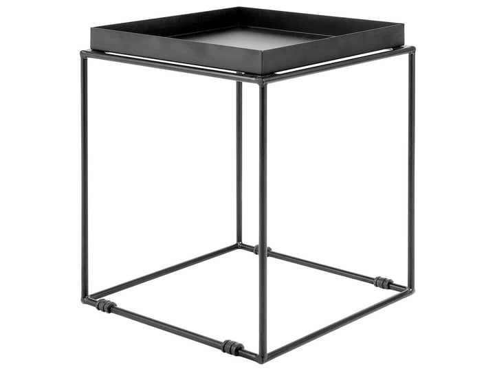 Metal Side Table Black Saxon