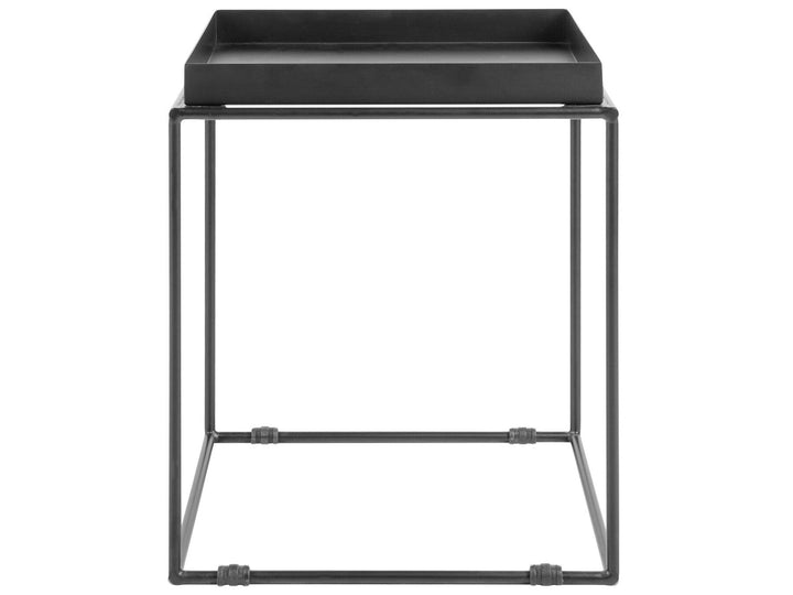 Metal Side Table Black Saxon