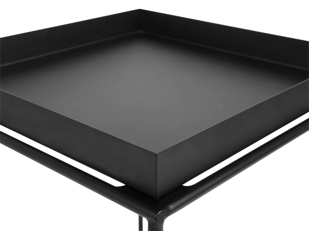 Metal Side Table Black Saxon