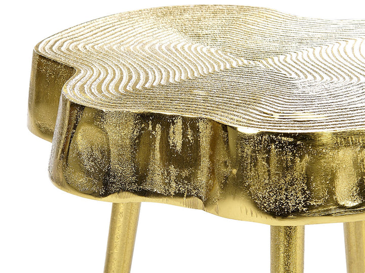 Metal Side Table Gold Taupo