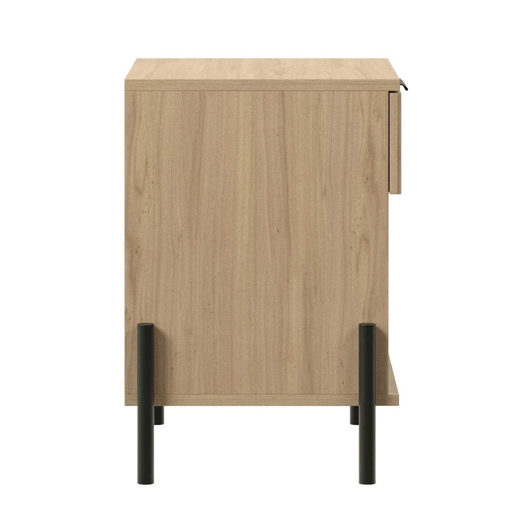 Modern Bedside Table Coastal Oak Floman