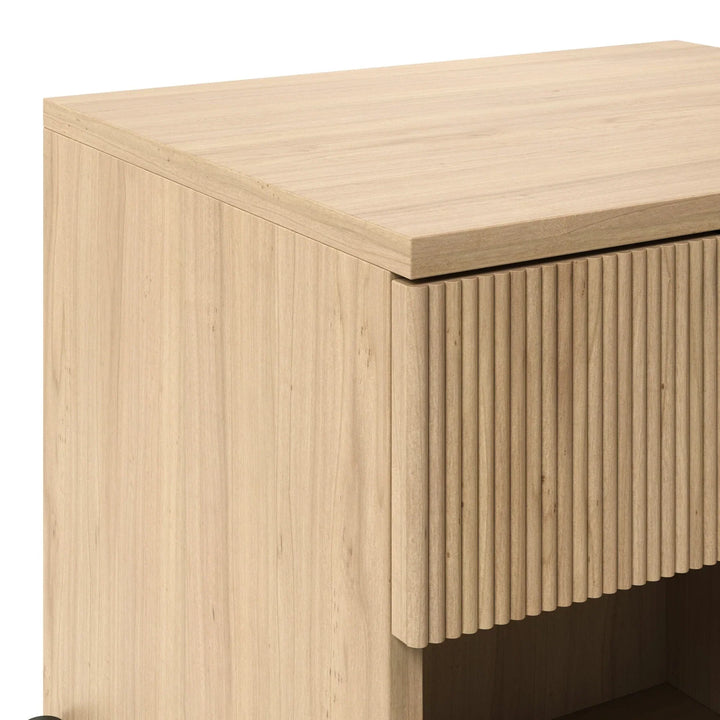 Modern Bedside Table Coastal Oak Floman