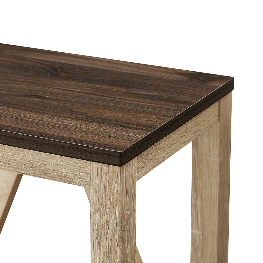 Narrow Side Table Dark Walnut/White Oak Adnand