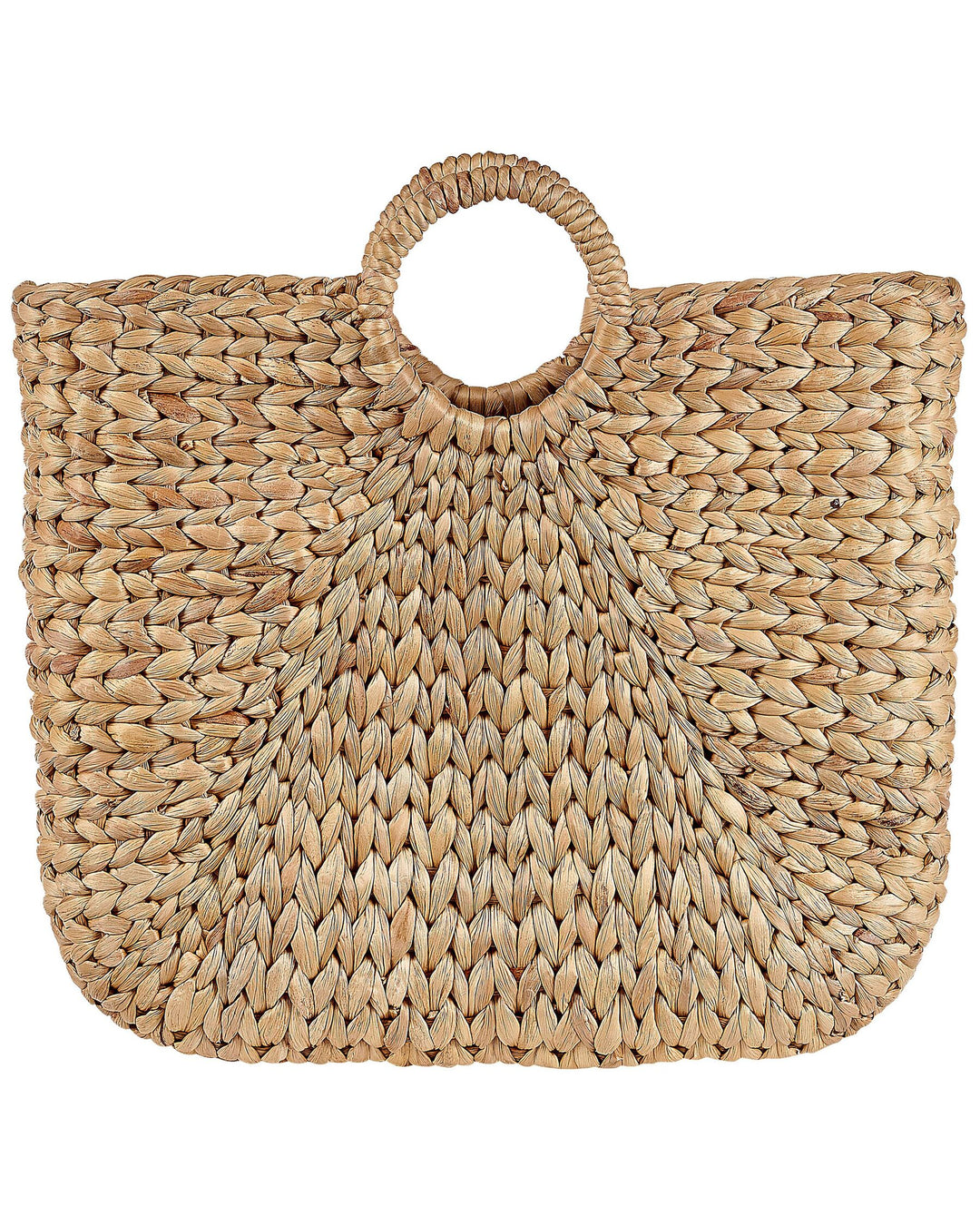 Set of 2 Water Hyacinth Baskets Natural Pompano