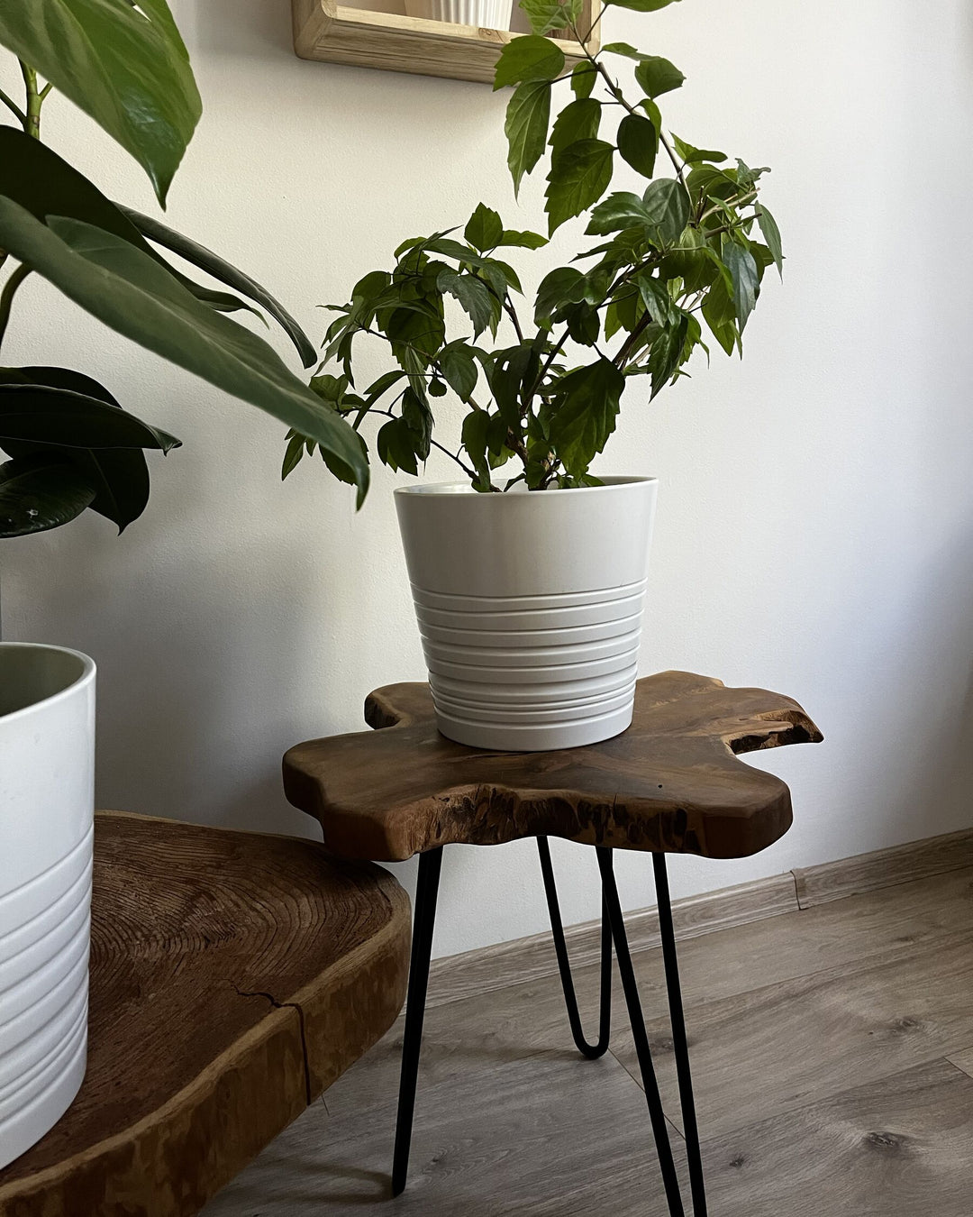 Nest of 2 Side Tables Dark Wood Camrose