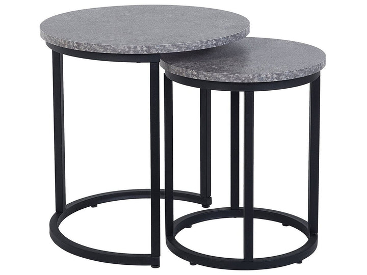 Nest of 2 Tables Concrete Effect Dixie