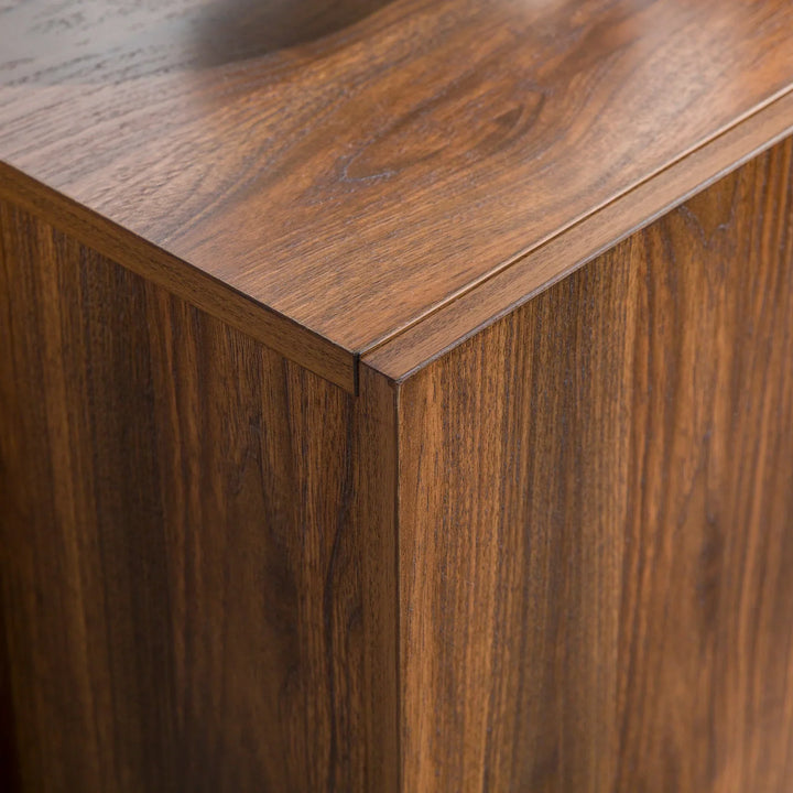 4 Door Modern Sideboard Dark Walnut Arthur