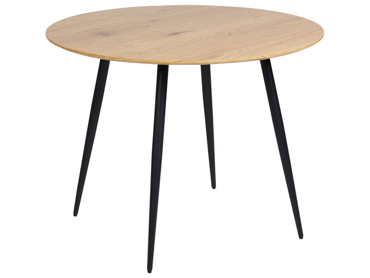 4 Seater Round Dining Table Light Wood Kingston