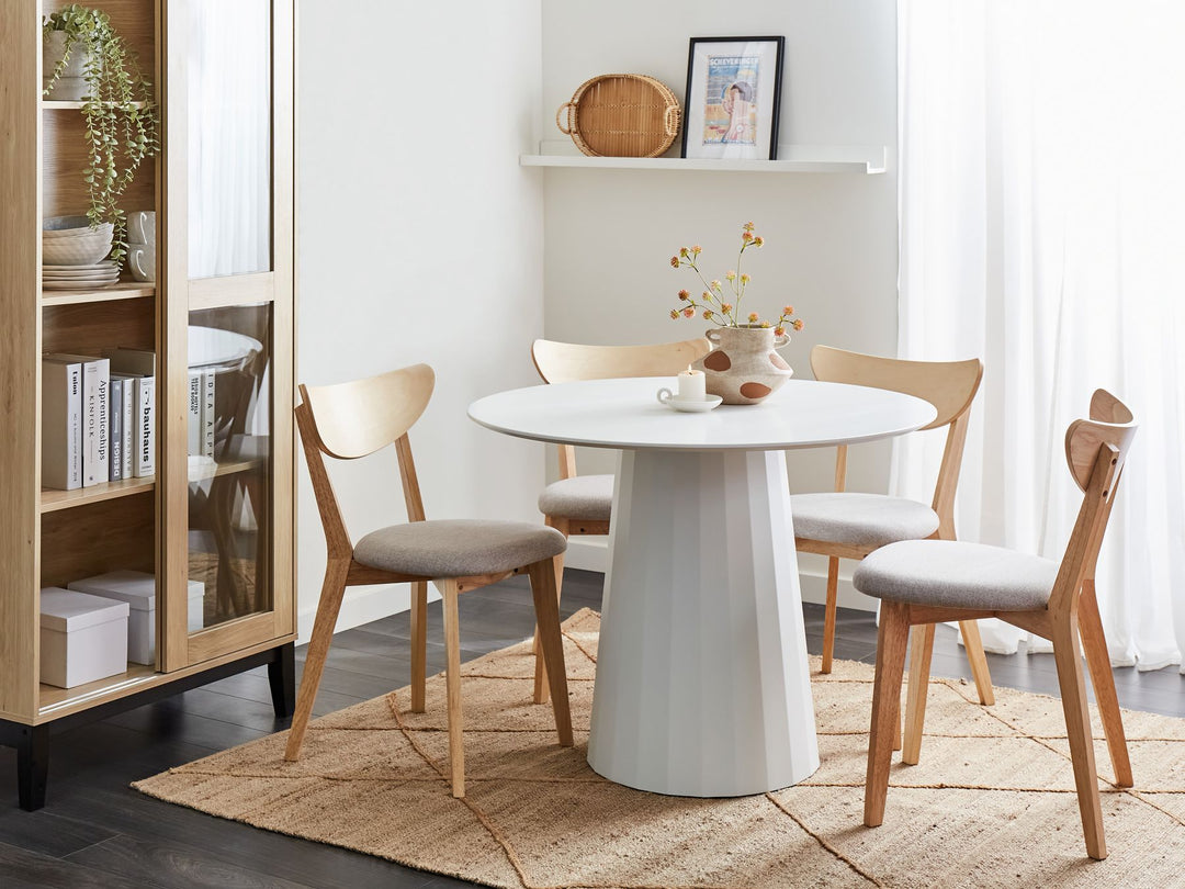 Round Dining Table ⌀ 100 cm White Lexington