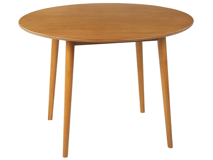 4 Seater Round Dining Table Light Wood Alexis