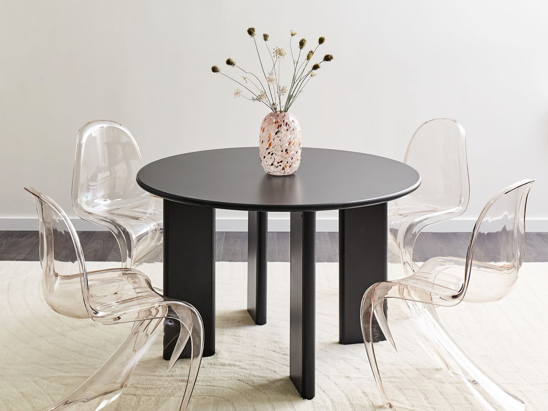 Round Dining Table ⌀ 120 cm Black Cazden