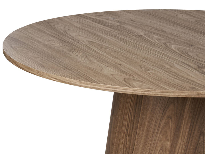 Round Dining Table ⌀ 120 cm Dark Wood Aramis