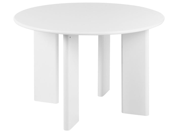 4 Seater Round Dining Table  White Cazden