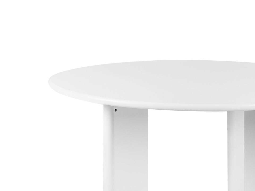 4 Seater Round Dining Table  White Cazden