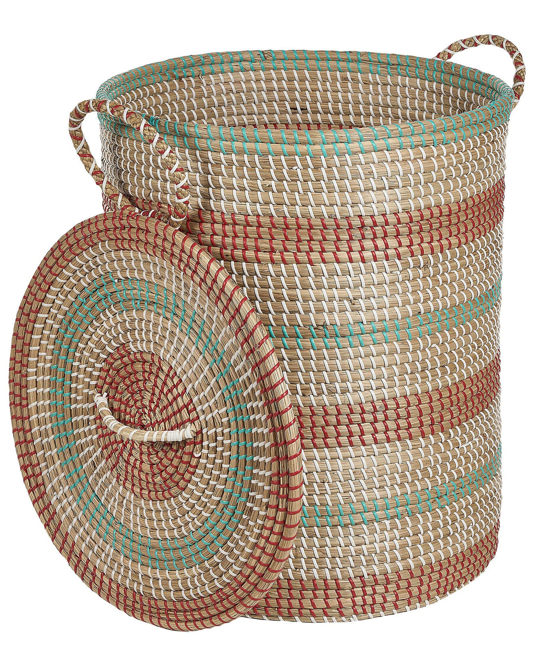 Seagrass Basket with Lid Light Sadec