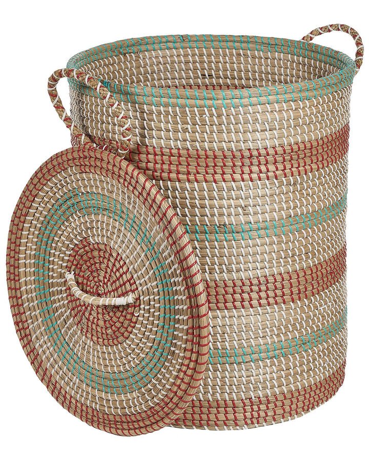 Seagrass Basket with Lid Light Sadec