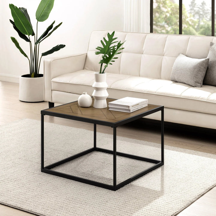 Coffee Table with Parquet Top Vinaro