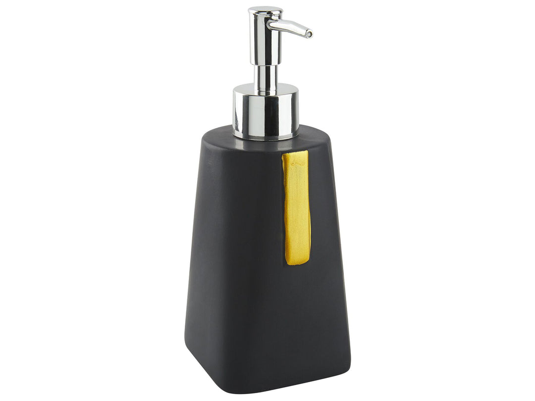 Ceramic 3-Piece Bathroom Accessories Set Black Sonana