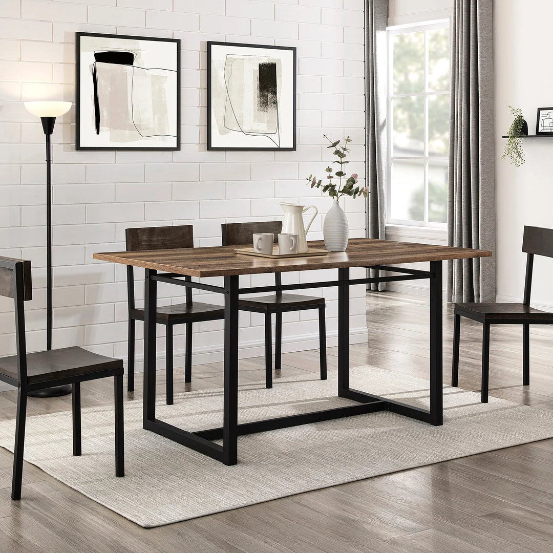 Wood and Metal Dining Table Winfield