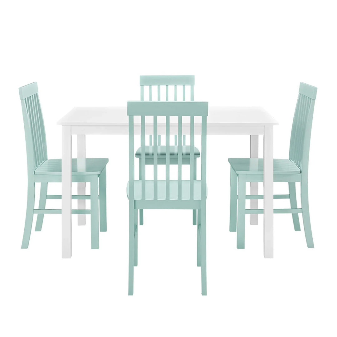 4 Seater White Dining Set Mickelle