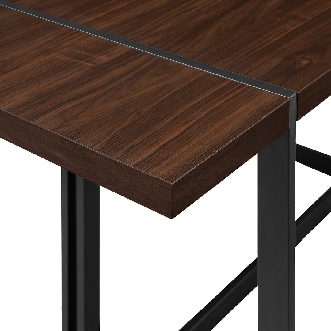 Dark Walnut Rectangle Dining Set Ellani