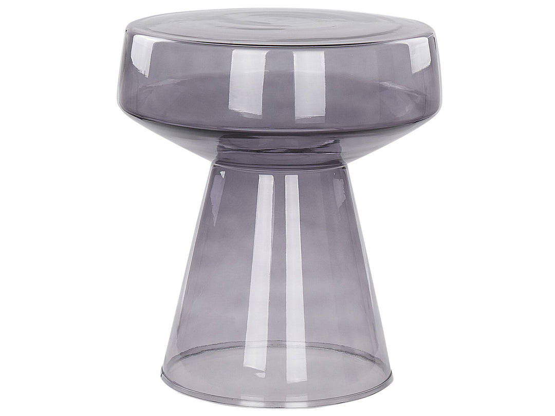 Set of 2 Glass Side Tables Grey Laguna/Caldera