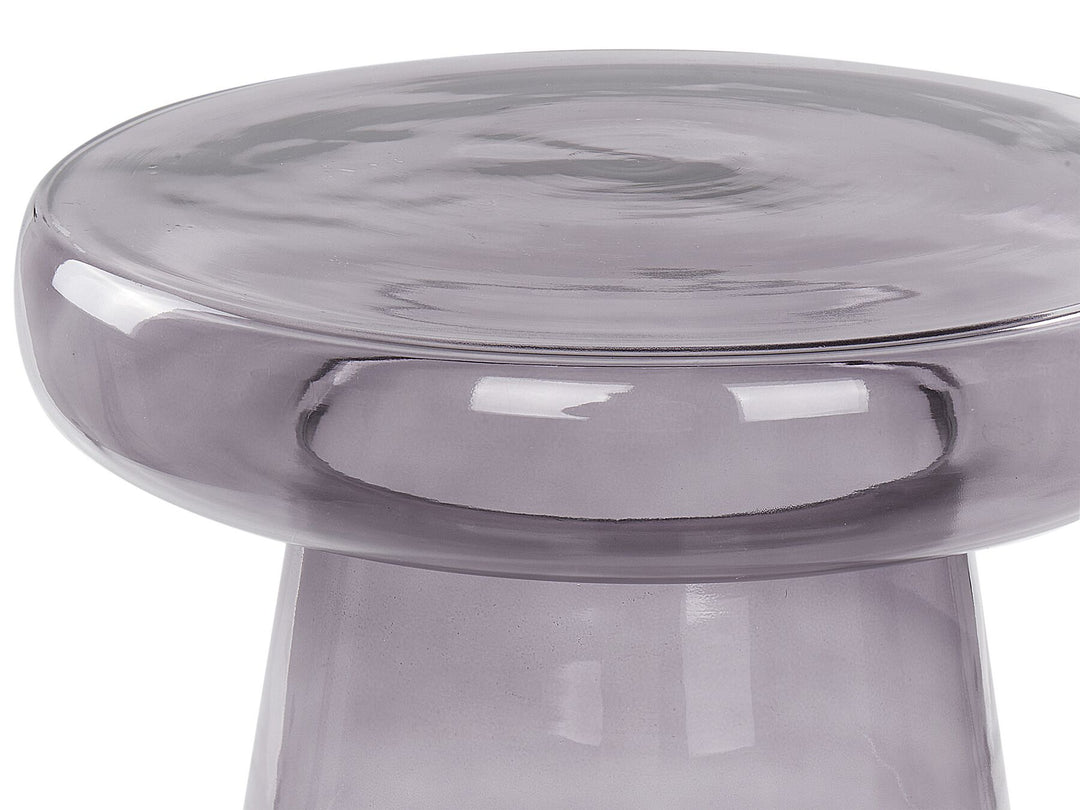 Set of 2 Glass Side Tables Grey Laguna/Caldera