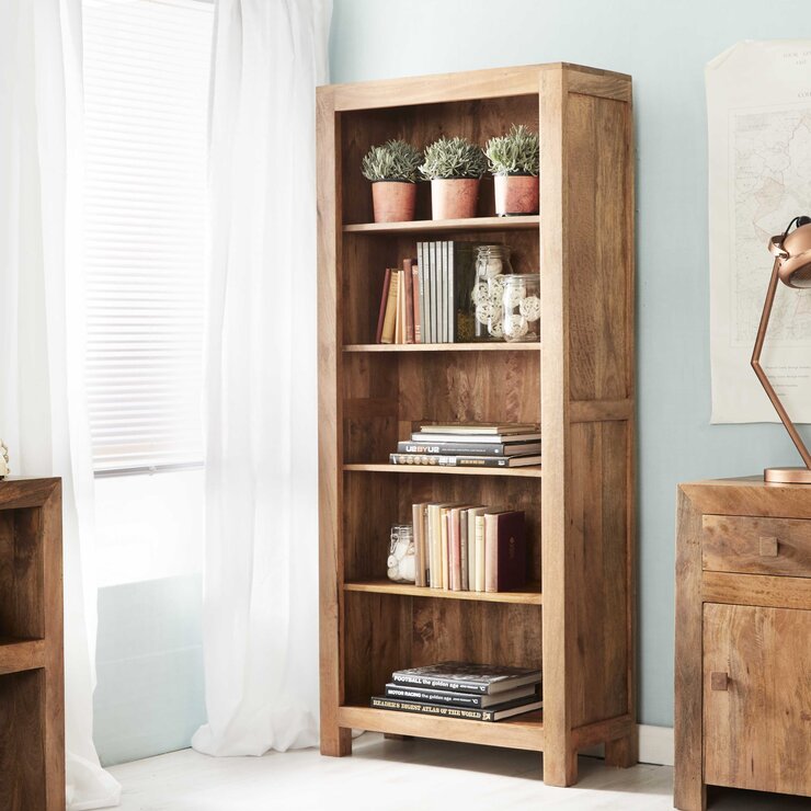 Toko Light Mango Large Open Bookcase