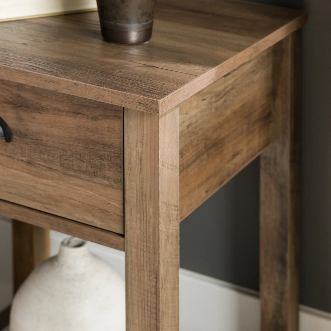 Bedside Table Rustic Oak Beeler